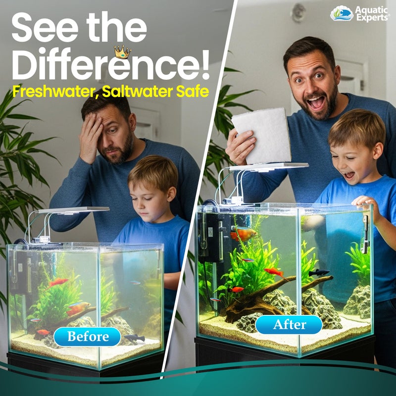 Aquatic Experts Aquarium Filter Floss for Fish Tank Filters - FilterFirst Aquarium Filter Pad - Media Roll for Crystal Clear Water, 12" x 12' x Â½ to Â¾ Thick - Image 3
